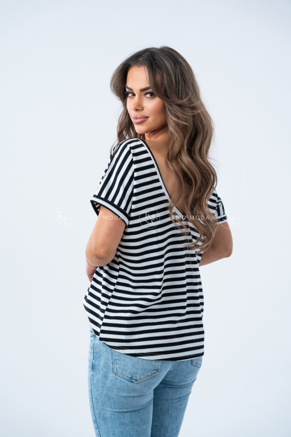 T-SHIRT DOUBLE STRIPES I CZARNY 3