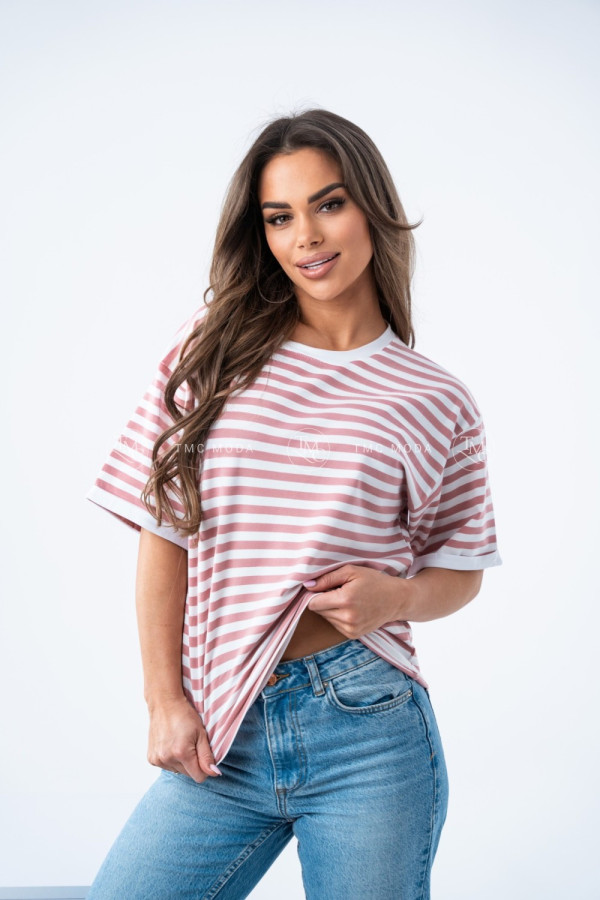T-SHIRT NIKO I PUDROWY