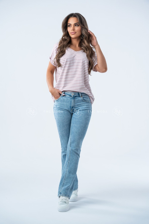 T-SHIRT DOUBLE STRIPES II PUDROWY 4