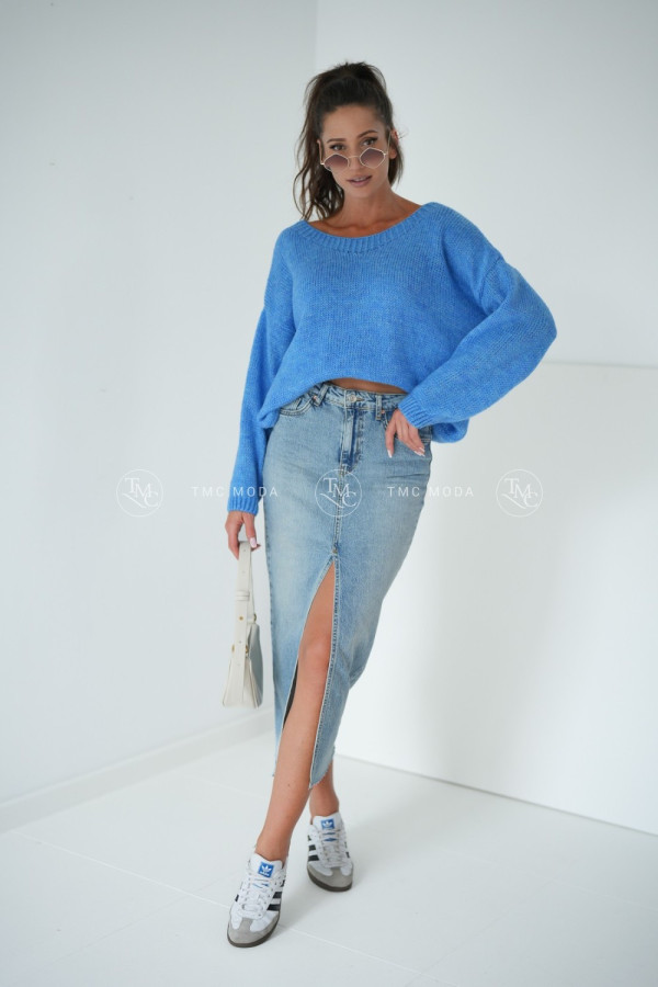 SWETER MEGI JEANSOWY 1