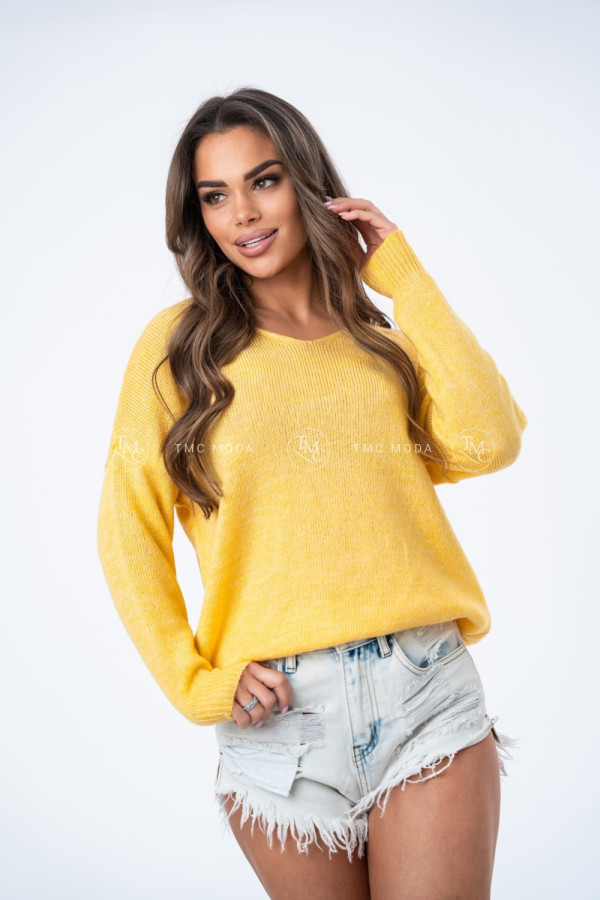 SWETER SOFT ŻÓŁTY