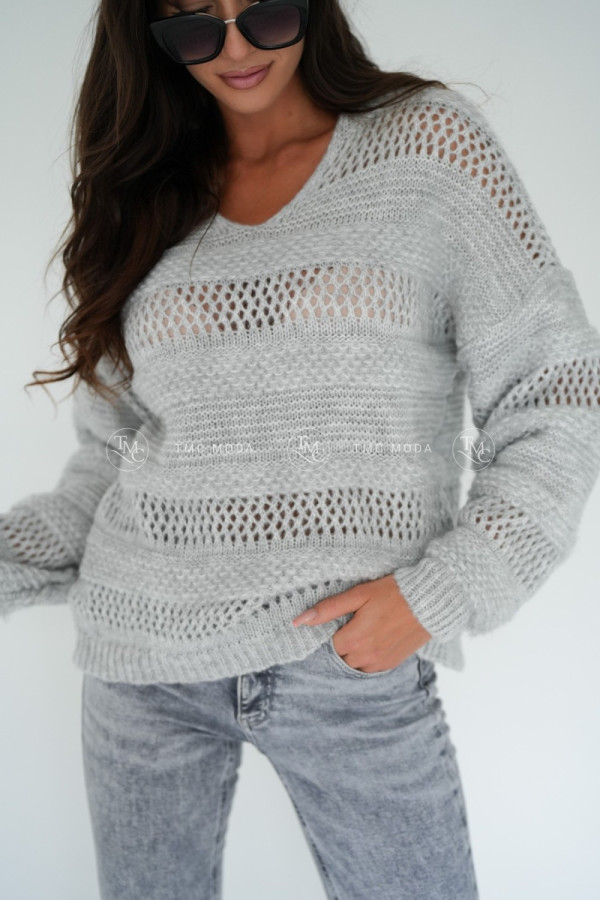 SWETER AIRY SZARY 1