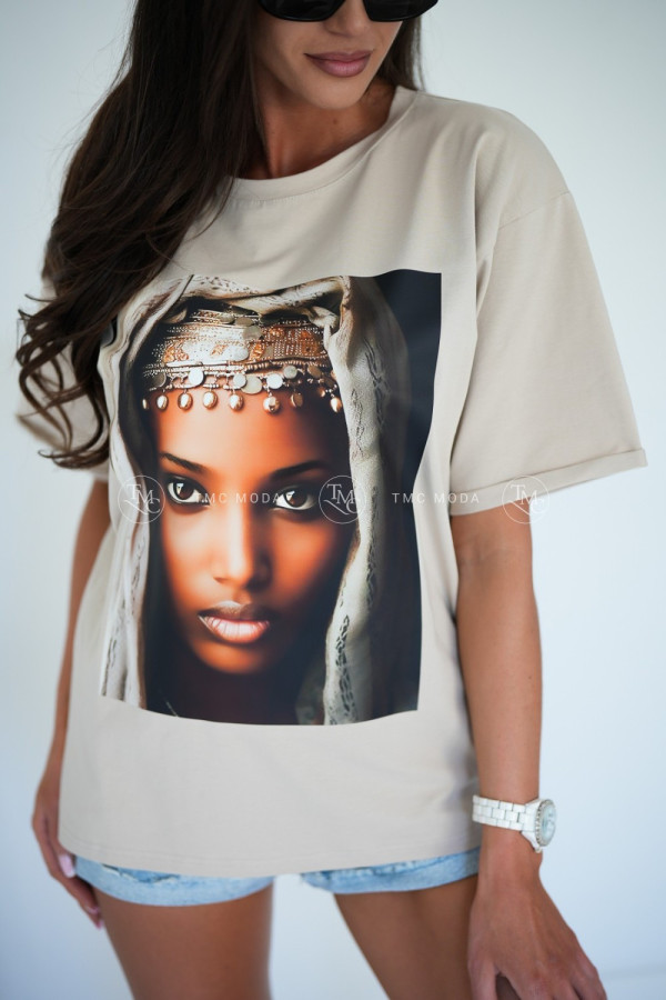 T-SHIRT SOMALIA BEŻOWY 1