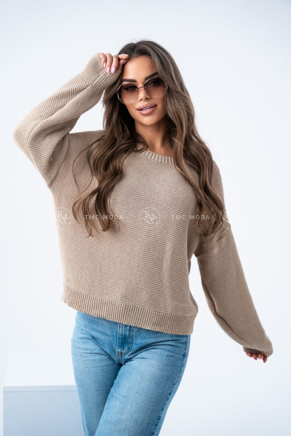 SWETER LINDA BEŻOWY