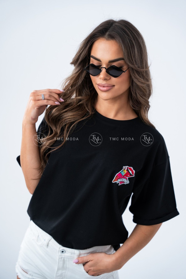T-SHIRT DELICIOUS CZARNY