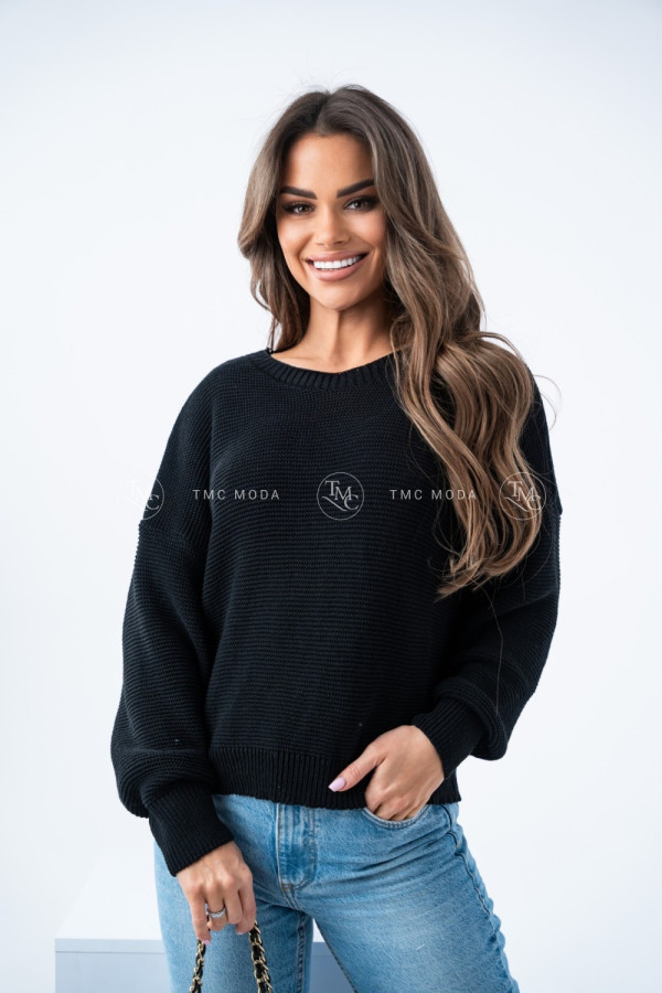SWETER LINDA CZARNY