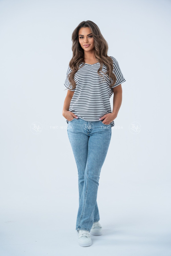 T-SHIRT DOUBLE STRIPES II CZARNY 3